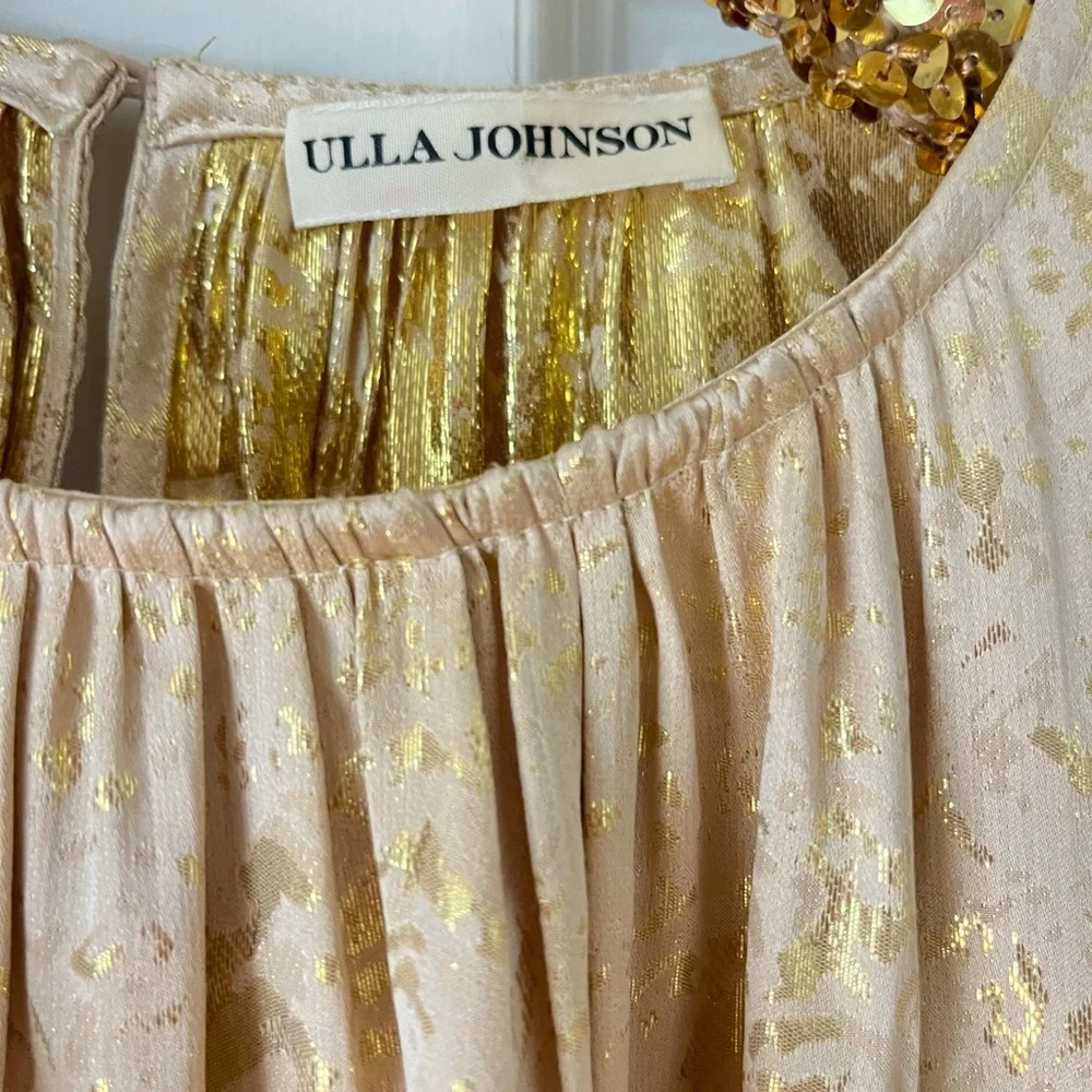 Ulla Johnson Ivy Gilded Balloon Sleeve Blouse - Picture 4 of 8